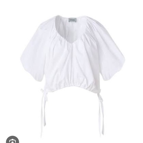 RACHEL COMEY tie blouse 4 EUC - Picture 1 of 8